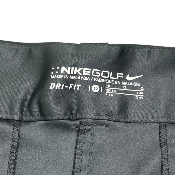 Nike Athletic Golf Shorts Dri Fit Black Size 12 EUC - Picture 3 of 8
